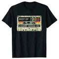 Retro T-shirt, Birthday Gift for Women Born in 1983 and 1988 Unlocked At Level 40, Short-sleeved T-shirt, Summer T-shirt.Y2K Top